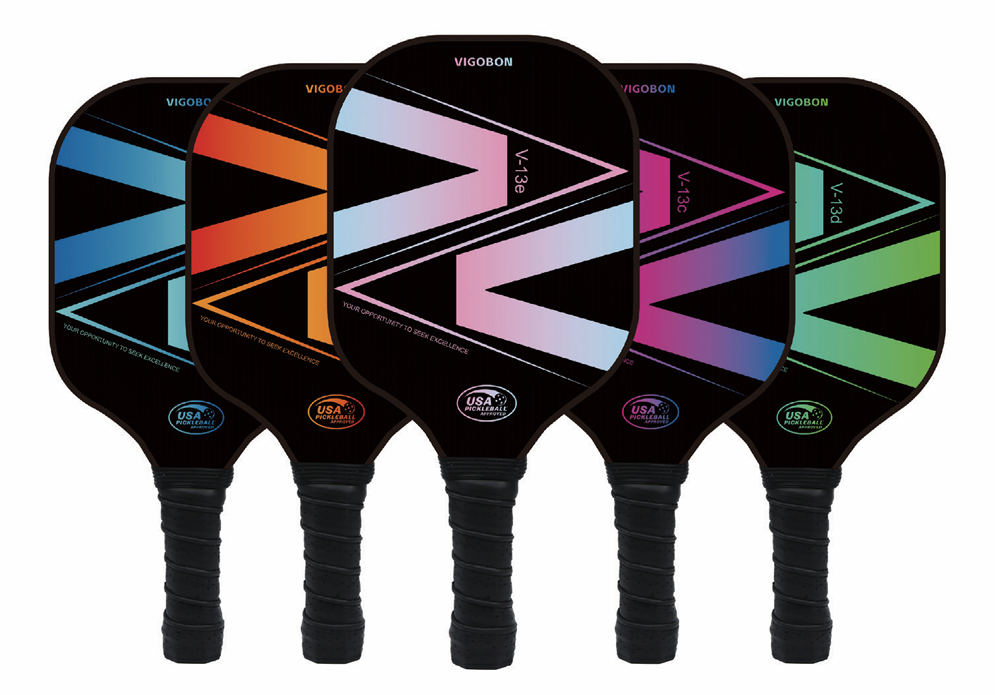Competition carbon fiber pickleball paddles