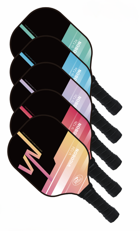 Gradient colorway pickleball paddles