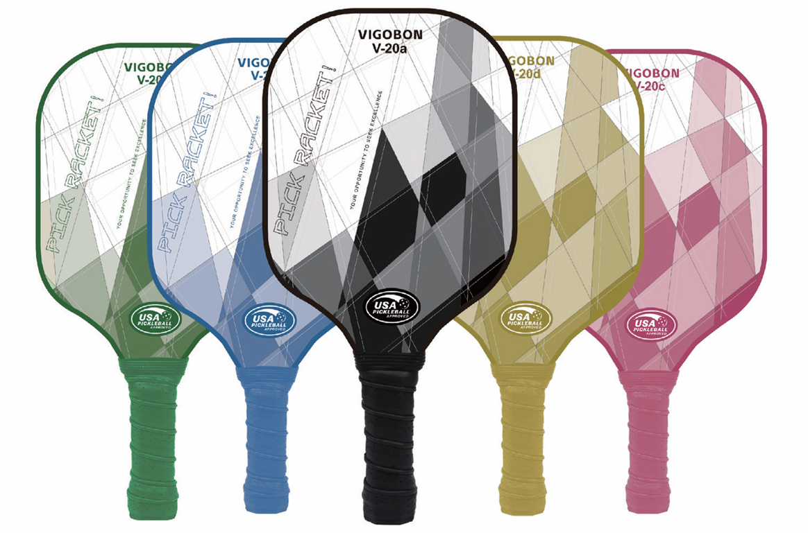 Diamond pattern pickleball paddles